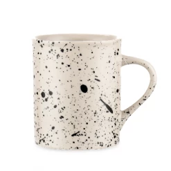 Nkuku Tall Black and White Splatter Mug
