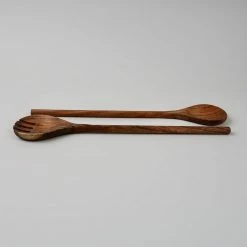 Nkuku Pair of Acacia Wood Salad Servers