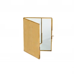 Nkuku Large Kiko Brass Folding Mirror