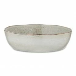 Nkuku Large Cream Amina Serving Bowl