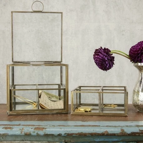 Nkuku Bequai Glass Compartment Box 3 Nkuku Bequai Glass Compartment Box