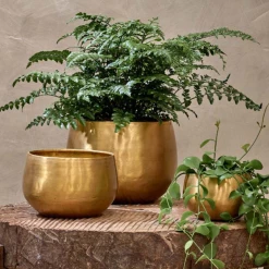 Nkuku Atsu Brass Planter
