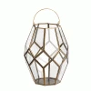 Nkuku Small Mohani Brass Lantern