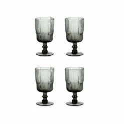 Nkuku Fali Wine Glass - Smoke Set of 4