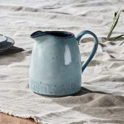 Nkuku Large Dusty Blue Malia Jug