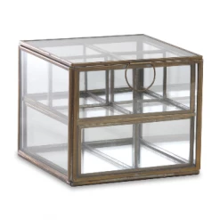 Nkuku Bequai Glass Compartment Box
