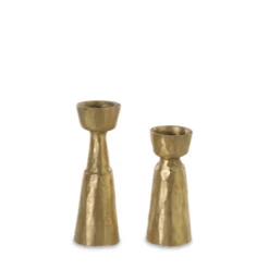 Nkuku Jahi Brass Candlestick - Small