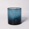 Nkuku Deep Blue Hammered Glass Tumbler