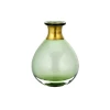 Nkuku Miza Mini Glass Vase In Green