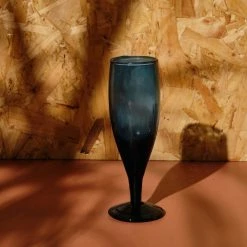 Nkuku Deep Blue Hammered Champagne Flute 7 Nkuku Deep Blue Hammered Champagne Flute