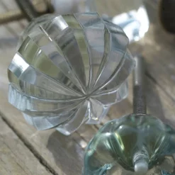 Nkuku Clear Glass Square Door Knob