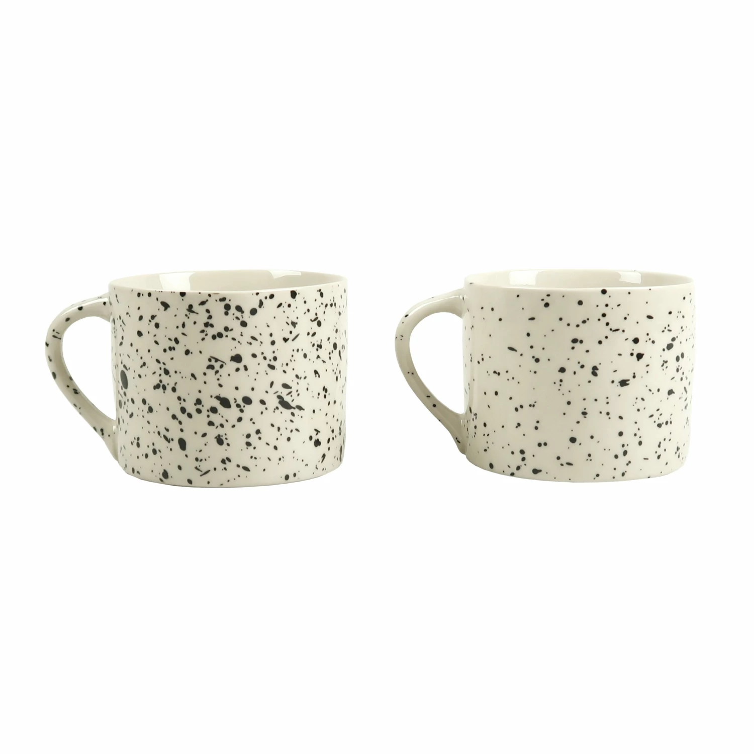 Nkuku Ama Splatter Mugs - Set of 2 - Short 2 Nkuku Ama Splatter Mugs - Set of 2 - Short
