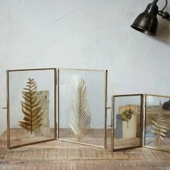 Nkuku Antique Brass Danta Folded Frame - 5x7