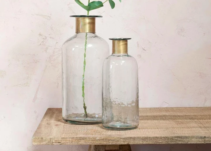 Nkuku Large Chara Hammered Bottle 2 Nkuku Large Chara Hammered Bottle