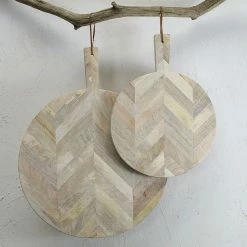 Nkuku Large Wooden Nalbari Pizza Board 9 Nkuku Large Wooden Nalbari Pizza Board