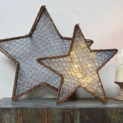 Nkuku Large Metal and Wire Chatari Star