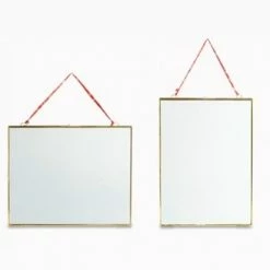 Nkuku 12x18 cm Brass and Glass Kiko Horizontal Frame