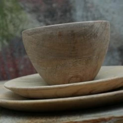 Nkuku Medium Mango Wood Handcrafted Bowl