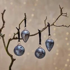 Nkuku Jalshara Baubles - Antique Smoke 5 Nkuku Jalshara Baubles - Antique Smoke