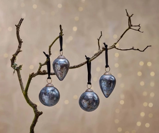 Nkuku Jalshara Baubles - Antique Smoke 3 Nkuku Jalshara Baubles - Antique Smoke