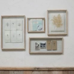 Nkuku 50x30 cm Light Wood and Glass Indu Frame