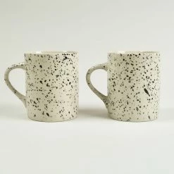 Nkuku Ama Splatter Mugs - Set of 2 - Tall