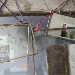 Nkuku Kiko Antique Brass Hanging Photo Frame 8 x 10