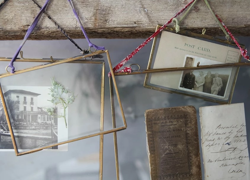 Nkuku Kiko Antique Brass Hanging Photo Frame 8 x 10 2 Nkuku Kiko Antique Brass Hanging Photo Frame 8 x 10