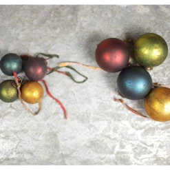 Nkuku Set of 4 Large Mixed Oko Baubles 7 Nkuku Set of 4 Large Mixed Oko Baubles