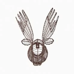 Nkuku Mini Wire Moose Head Trophy