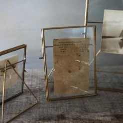 Nkuku Danta Brass Standing Frame 5 x 7