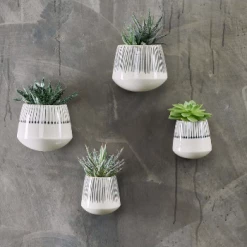 Nkuku Small Matamba Ceramic Wall Hung Planter 8 Nkuku Small Matamba Ceramic Wall Hung Planter