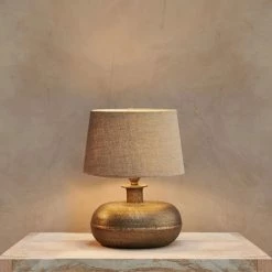 Nkuku Lumbu Small Brass Lamp