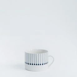 Nkuku Navy & White Matchstick Mug