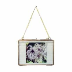 Nkuku Petit cadre paysage kiko en laiton