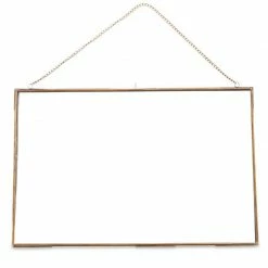 Nkuku 50 x 35cm Gigantic Antique Brass Kiko Frame