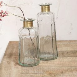 Nkuku Glass Chara Decorative Bottle - Large