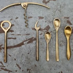 Nkuku Set of 2 Brushed Gold Jahi Spoon