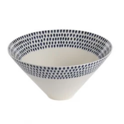 Nkuku Indigo Drop Serving Bowl Small