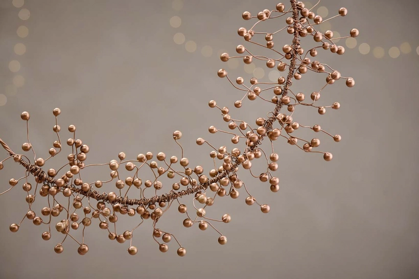 Nkuku Brass Berry Wreath 3 Nkuku Brass Berry Wreath