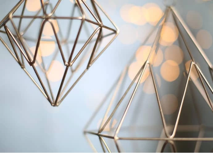 Nkuku Small Talini Diamond Decoration 2 Nkuku Small Talini Diamond Decoration