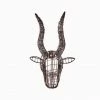 Nkuku Mini Wire Bull Head Trophy