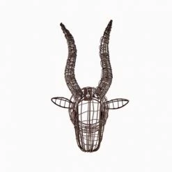 Nkuku Mini Wire Bull Head Trophy