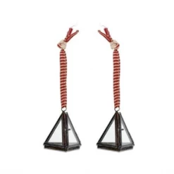 Nkuku Antique Black Tiny Kiko Triangular Decoration