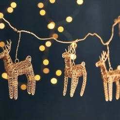 Nkuku Ramya Wire Reindeer Garland
