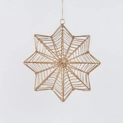 Nkuku Ngoni Hanging Brass Star - Small