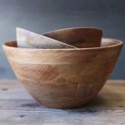 Nkuku Small Indus Mango Wood Salad Bowl