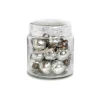 Nkuku Set of 16 Antique Silver Adisa Bauble Jar
