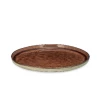 Nkuku Off-White & Brown Glazed Side Plate