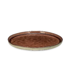 Nkuku Off-White & Brown Glazed Side Plate